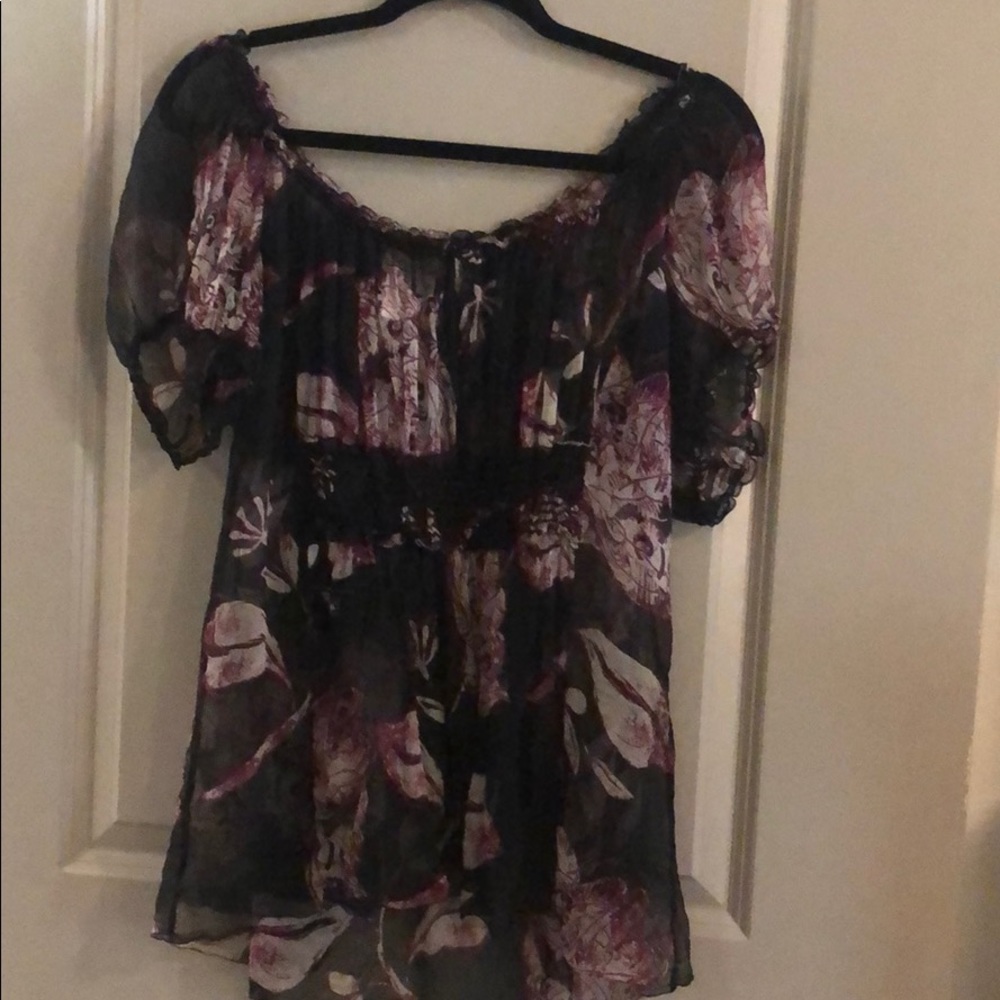 MSSP Sheer tie back top